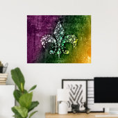 Skull Lilie Poster (Heimbüro)