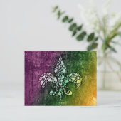 Skull Lilie Postkarte (Stehend Vorderseite)