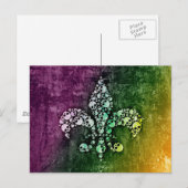 Skull Lilie Postkarte (Vorne/Hinten)