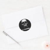 SKULL-LOGO - STICKERBLATT RUNDER AUFKLEBER (Umschlag)