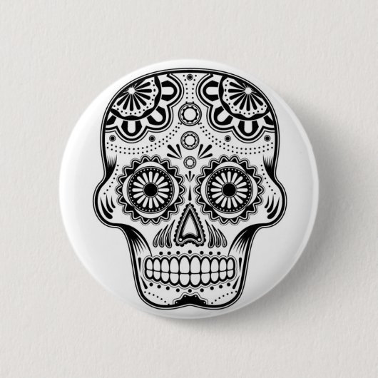 Skull "Los Muertos" Mexiko Buttons Pin Anstecker (Vorderseite)