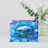 Skull Magician Postkarte (Stehend Vorderseite)
