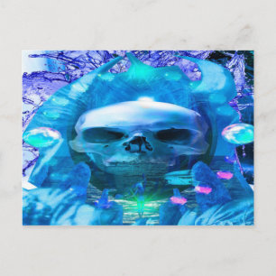 Skull Magician Postkarte