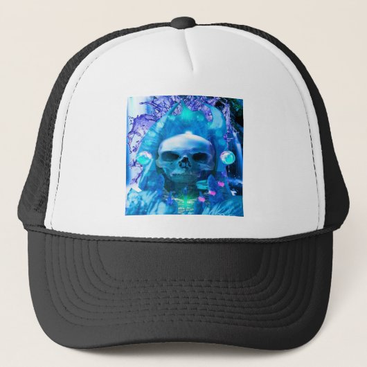 Skull Magician Truckerkappe (Vorderseite)