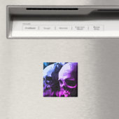 Skull Magnet lila/blau (In Situ (Geschirrspüler))