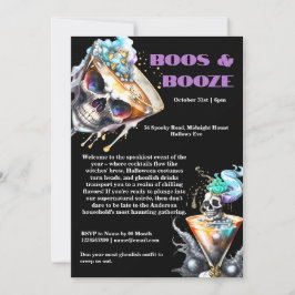 Skull martini Horror Happy Hour gothischen Hallowe Einladung