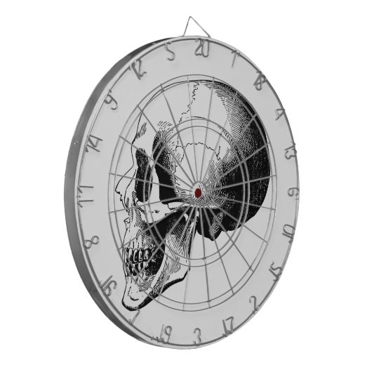 Skull-Metallkäfig Dartscheibe (Vorderseite Links)