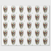 skull mexican geschenkpapier (Flach)