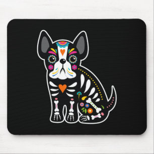 Skull mexikanische Bulldog Halloween Mousepad