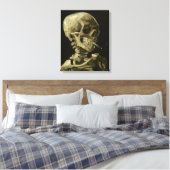 Skull mit brennender Zigarette von Van Gogh Leinwanddruck (Insitu (Schlafzimmer))