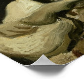 Skull mit brennender Zigarette von Van Gogh Poster (Ecke)