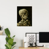 Skull mit brennender Zigarette von Van Gogh Poster (Heimbüro)