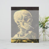 Skull mit brennender Zigarette von Vincent van Gog (Stehend Vorderseite)