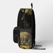 Skull mit brennender Zigarette von Vincent van Gog Bedruckter Rucksack (Rechts)