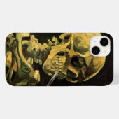 Skull mit brennender Zigarette von Vincent van Gog Case-Mate iPhone Hülle (Rückseite (Horizontal))