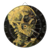 Skull mit brennender Zigarette von Vincent van Gog Dartscheibe (vorne)