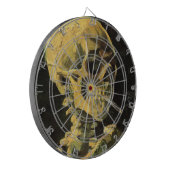 Skull mit brennender Zigarette von Vincent van Gog Dartscheibe (Vorderseite Links)