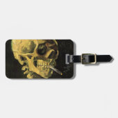 Skull mit brennender Zigarette von Vincent van Gog Gepäckanhänger (Vorderseite horizontal)