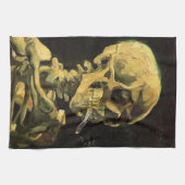Skull mit brennender Zigarette von Vincent van Gog Geschirrtuch (Horizontal)