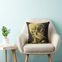 Skull mit brennender Zigarette von Vincent van Gog