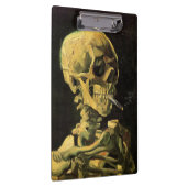 Skull mit brennender Zigarette von Vincent van Gog Klemmbrett (Rechts)