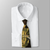 Skull mit brennender Zigarette von Vincent van Gog Krawatte (Gebunden)