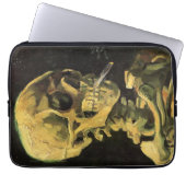 Skull mit brennender Zigarette von Vincent van Gog Laptopschutzhülle (Vorderseite)