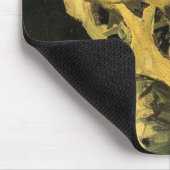 Skull mit brennender Zigarette von Vincent van Gog Mousepad (Ecke)