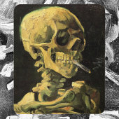 Skull mit brennender Zigarette von Vincent van Gog Mousepad