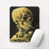 Skull mit brennender Zigarette von Vincent van Gog Mousepad (Mit Mouse)