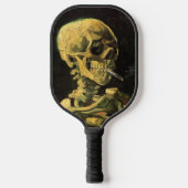 Skull mit brennender Zigarette von Vincent van Gog Pickleball Schläger (Vorderseite)