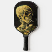 Skull mit brennender Zigarette von Vincent van Gog Pickleball Schläger (Rückseite)