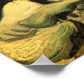 Skull mit brennender Zigarette von Vincent van Gog Poster (Ecke)