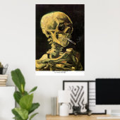 Skull mit brennender Zigarette von Vincent van Gog Poster (Heimbüro)