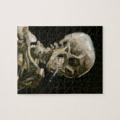 Skull mit brennender Zigarette von Vincent van Gog Puzzle (Horizontal)