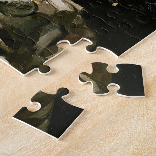 Skull mit brennender Zigarette von Vincent van Gog Puzzle (Seite)