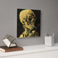 Skull mit brennender Zigarette von Vincent van Gog