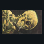 Skull mit brennender Zigarette von Vincent van Gog Rechteckiger Aufkleber<br><div class="desc">Skull with Burning Cigarette von Vincent van Gogh ist ein Vintager Post-Impressionismus der Kunst noch Leben Malerei. Ein Portrait über das Rauchen des menschlichen Skeletts. Ein tolles Bild für Raucher-Produkte. Rauchen tötet jedes Jahr 1000 Menschen, hilft jemandem, heute mit dem Rauchen aufzuhören. Ein tolles Bild für Halloween oder Día de...</div>