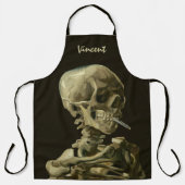 Skull mit brennender Zigarette von Vincent van Gog Schürze (Vorderseite)