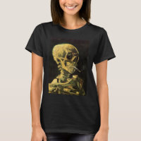 Skull mit brennender Zigarette von Vincent van Gog
