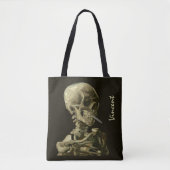 Skull mit brennender Zigarette von Vincent van Gog Tasche (Vorderseite)