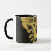 Skull mit brennender Zigarette von Vincent van Gog Tasse (Links)