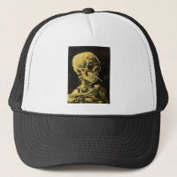 Skull mit brennender Zigarette von Vincent van Gog