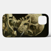 Skull mit Cigarette Van Gogh Case-Mate iPhone Hülle (Rückseite (Horizontal))