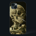 Skull mit Cigarette Van Gogh Case-Mate iPhone Hülle<br><div class="desc">Van Gogh&#39;s expressionistische Gemälde: Skull mit brennender Leinwand der Zigarette</div>