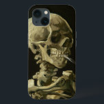 Skull mit Cigarette Van Gogh Case-Mate iPhone Hülle<br><div class="desc">Van Gogh&#39;s expressionistische Gemälde: Skull mit brennender Leinwand der Zigarette</div>