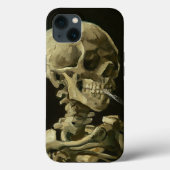 Skull mit Cigarette Van Gogh Case-Mate iPhone Hülle (Rückseite)