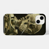 Skull mit Cigarette Van Gogh Case Mate iPhone Hülle (Rückseite (Horizontal))