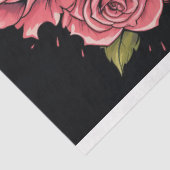 Skull mit Drilling-Rose 2 Decoupage Paper Seidenpapier (Ausschnitt)