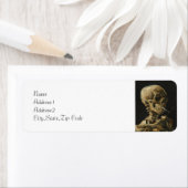 Skull mit einer brennenden Zigarette von Van Gogh (Insitu)